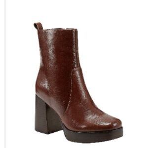 Marc Fisher LTD Marysa Block Heel Platform Bootie- Size 7.5